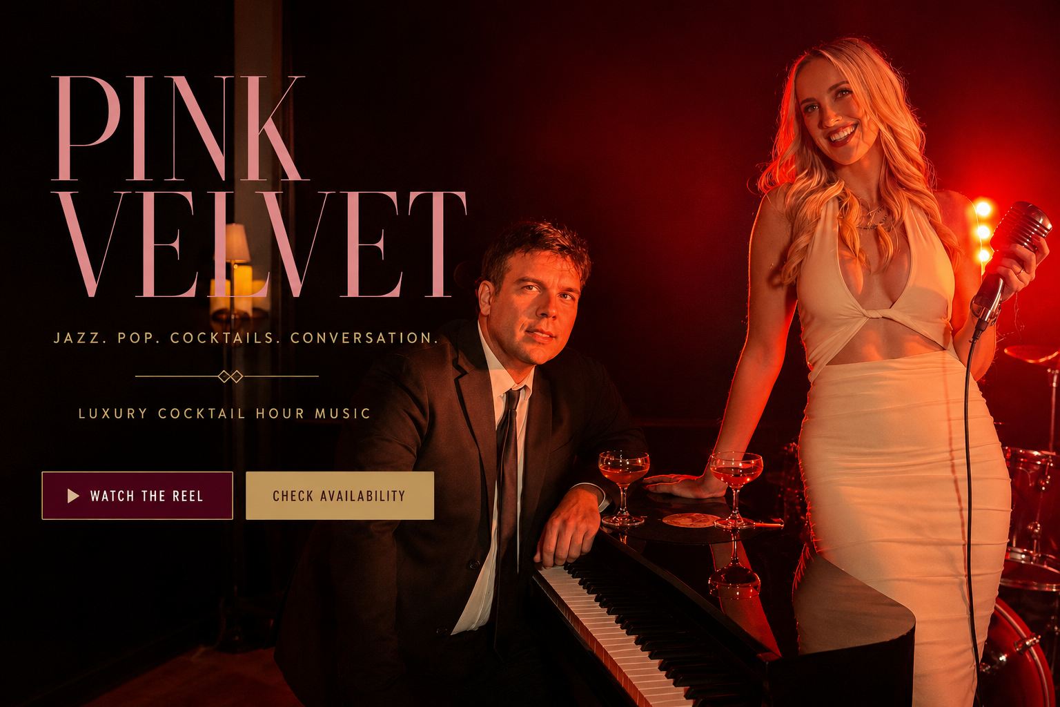 Pink Velvet, featuring Paul Seiz at the piano and Emma Jo on vocals